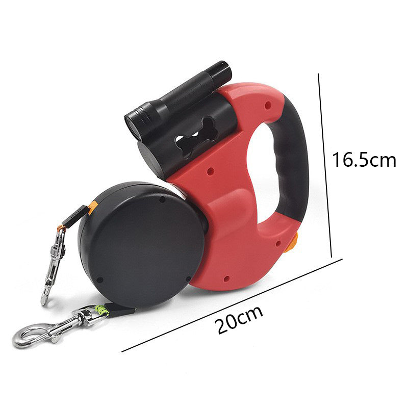 Automatic Retractable Dual Dog Leash