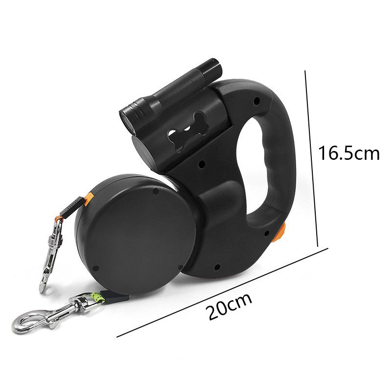Automatic Retractable Dual Dog Leash