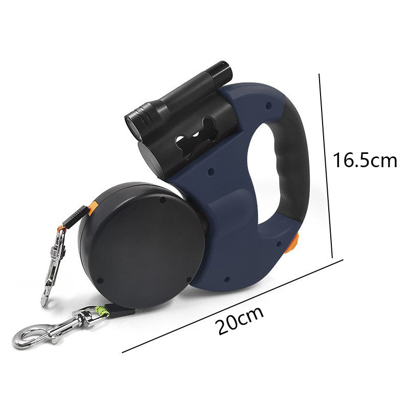 Automatic Retractable Dual Dog Leash